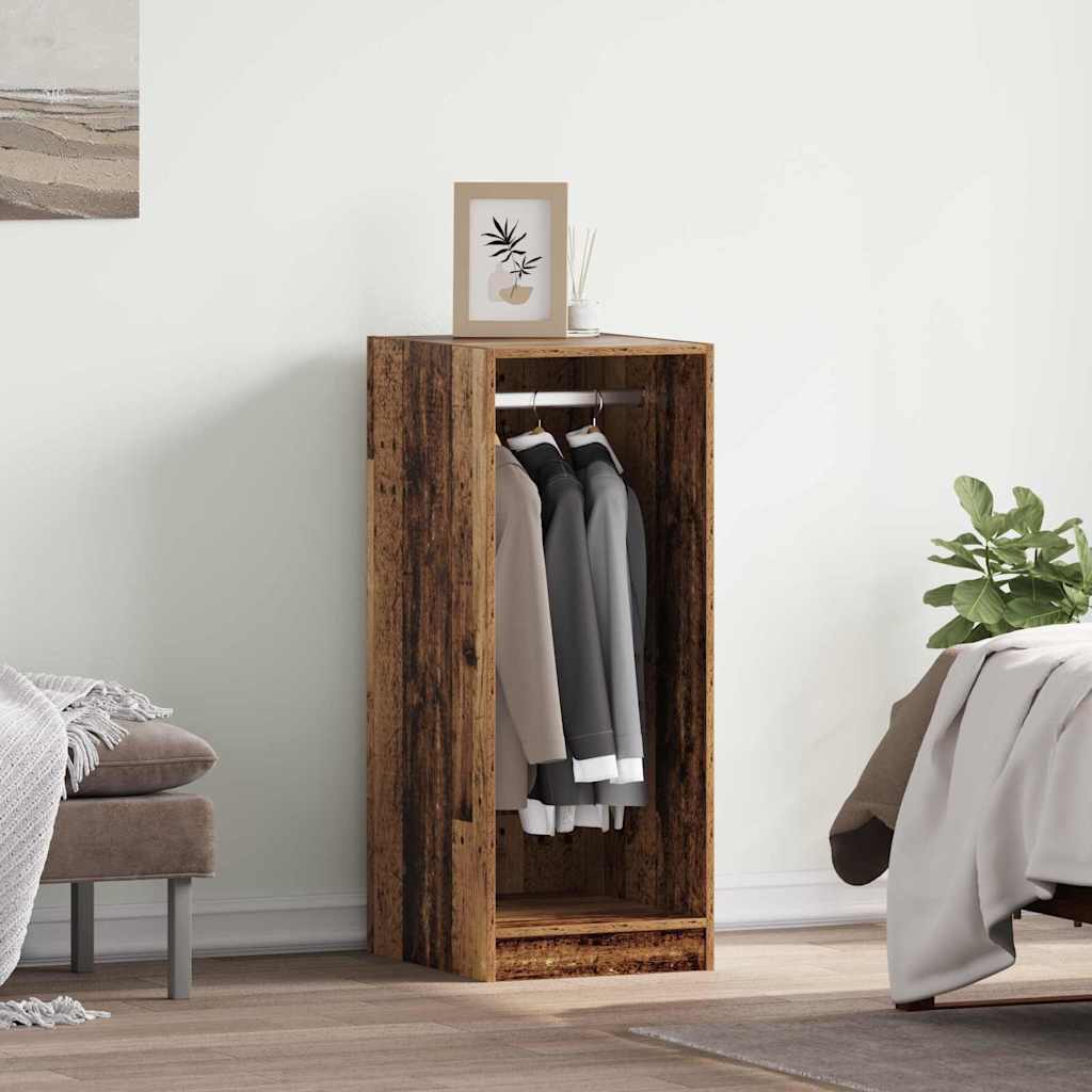 Kledingkast met plank met opslag Oud hout 41 x 48 x 102 cm Bewerkt hout