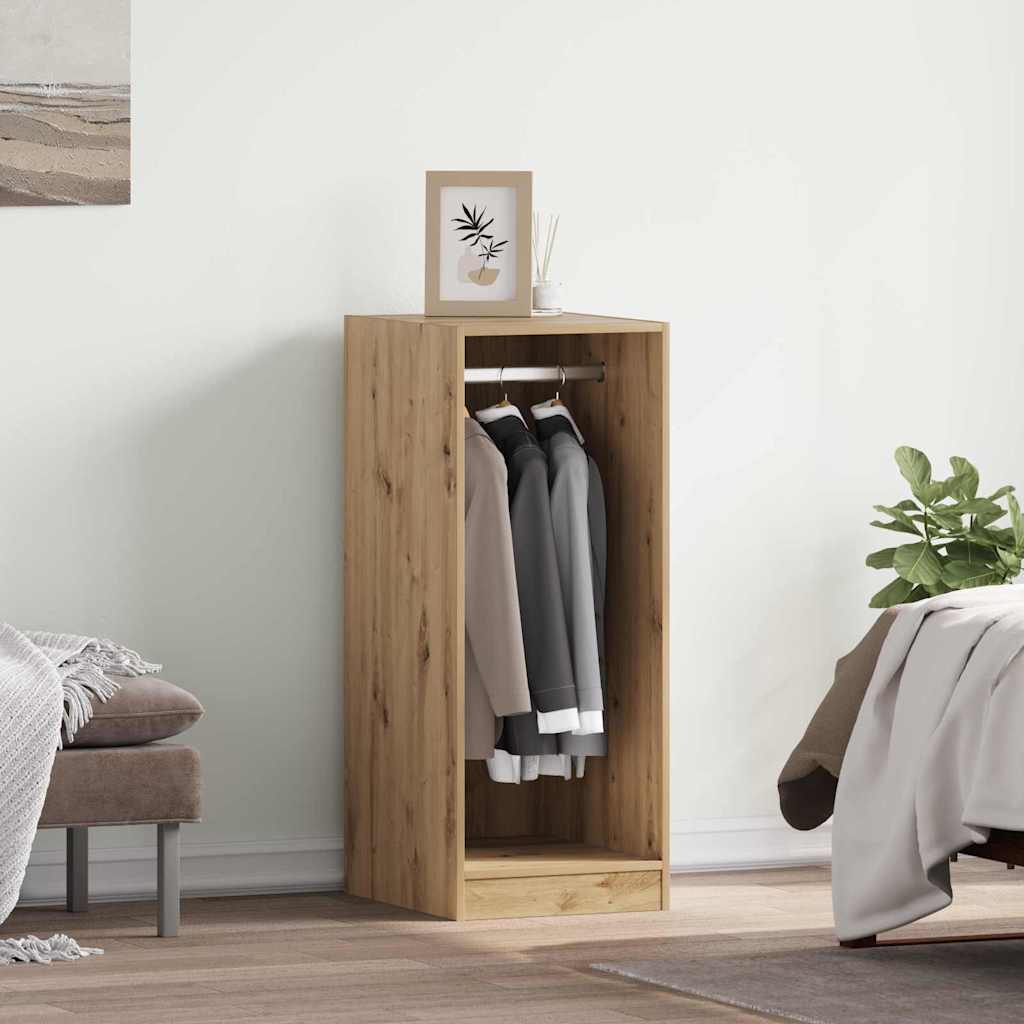 Kledingkast met plank met opslag artisanaal eikenkleurig 41 x 48 x 102 cm