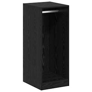 vidaXL Garderoobikapp Must tamm 41 x 48 x 102 cm Tehispuit
