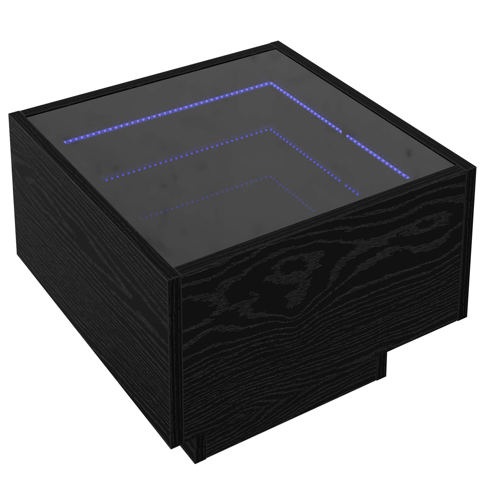 VidaXL Salontafel Zwart Eiken 40 X 40 X 30 Cm Bewerkt Hout
