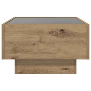 Konferenční stolek dub artisan 50 x 50 x 30 cm Kompozitní dřevo - obrázek 8
