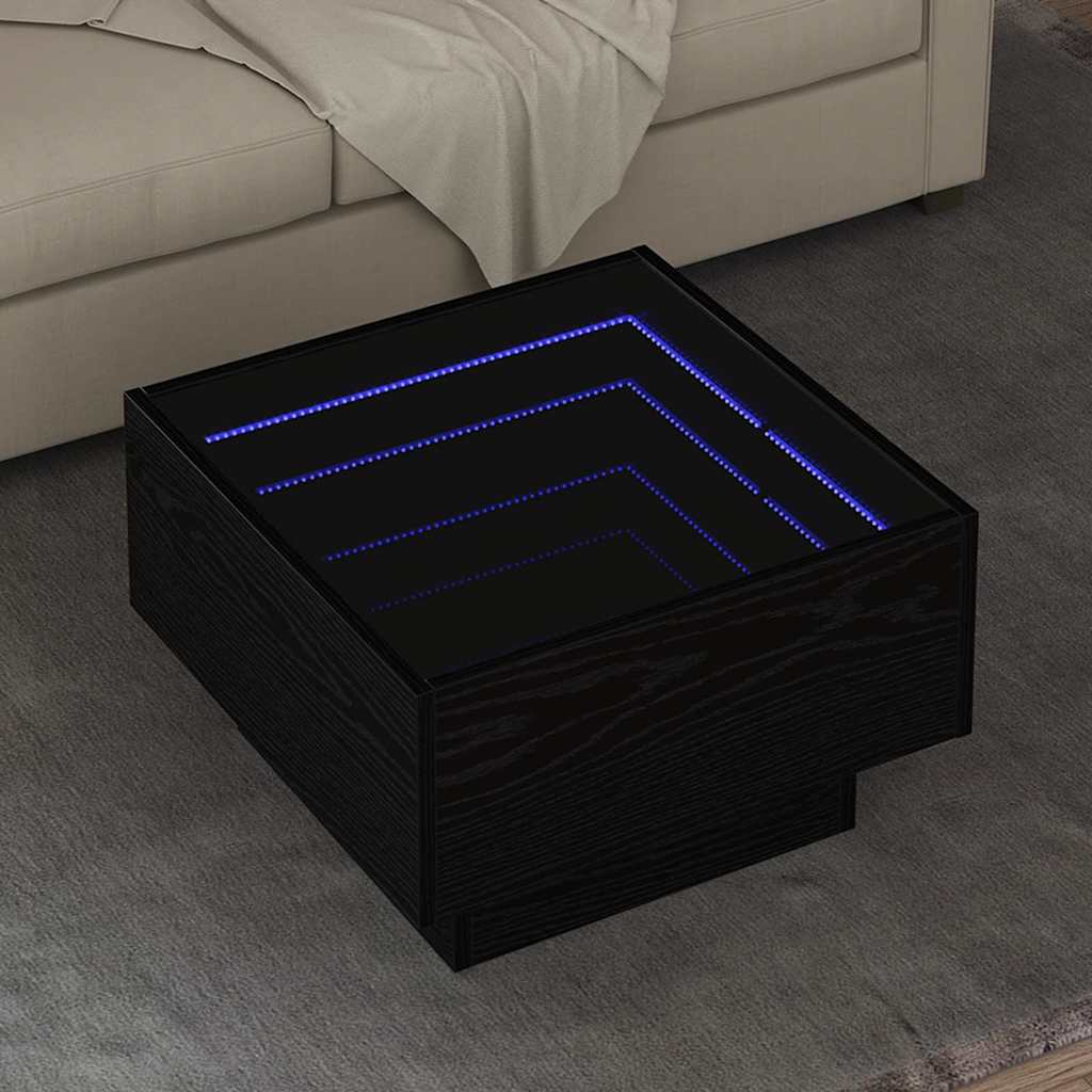 Масичка за кафе Черен дъб 50 x 50 x 30 см Инженерно дърво