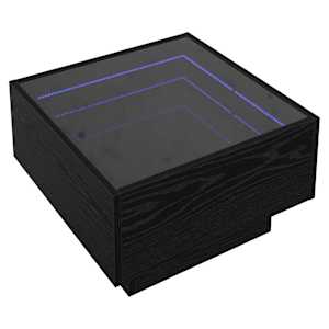 Konferenční stolek Černý dub 50 x 50 x 30 cm Kompozitní dřevo - obrázek 2