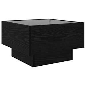 Konferenční stolek Černý dub 50 x 50 x 30 cm Kompozitní dřevo - obrázek 6