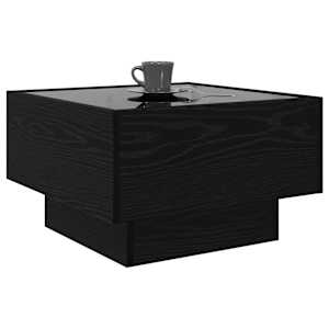 Konferenční stolek Černý dub 50 x 50 x 30 cm Kompozitní dřevo - obrázek 3