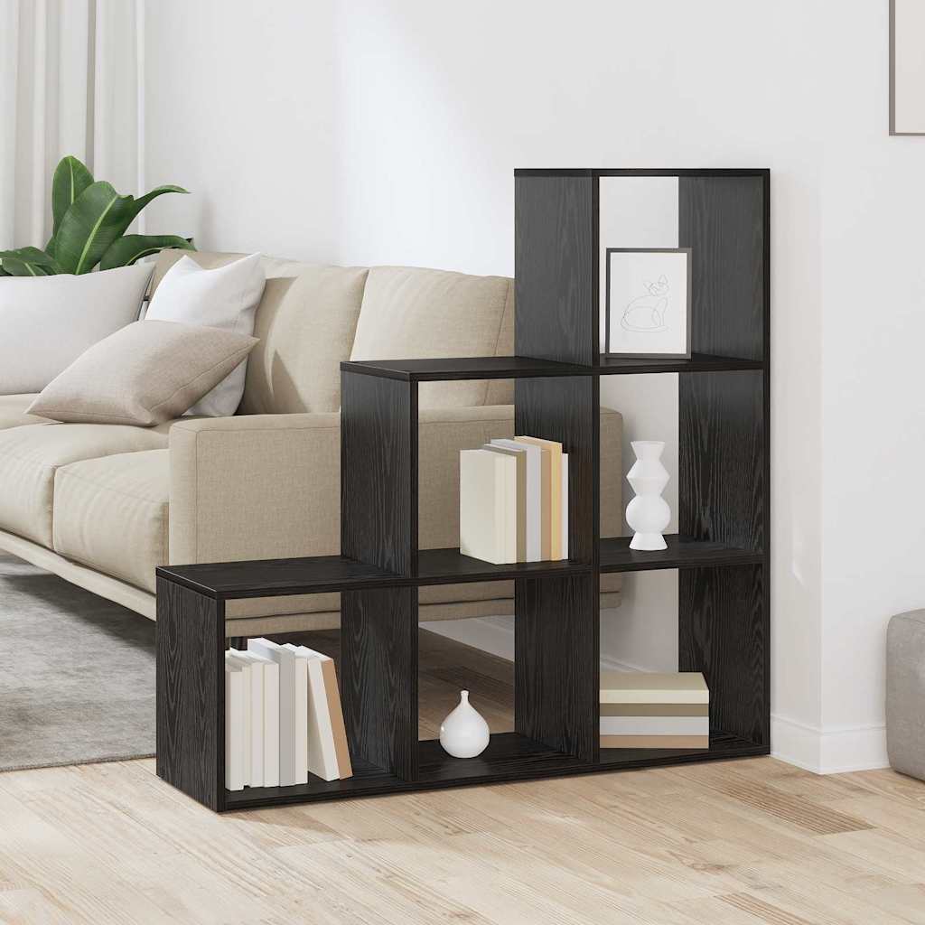 vidaXL Dulap pentru cărți Stejar negru 99 x 29 x 99 cm Lemn compozit