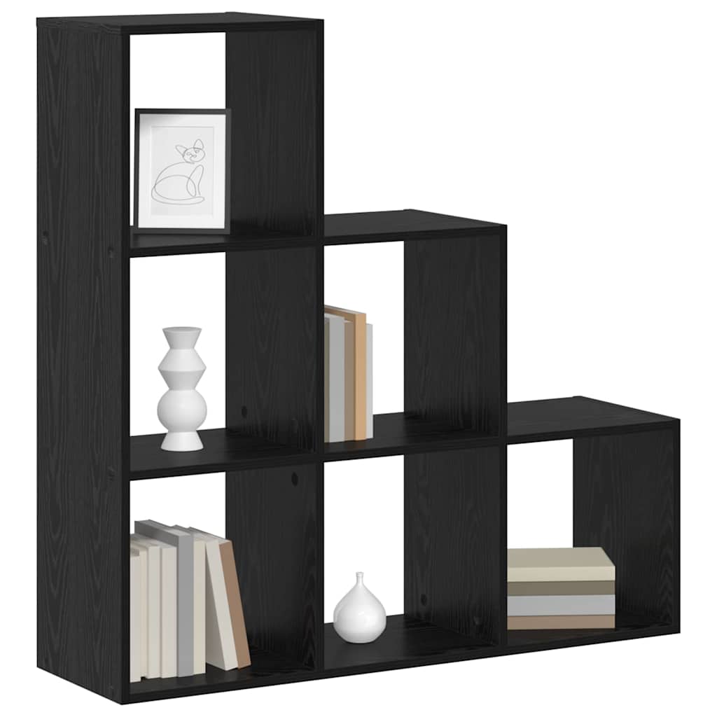 vidaXL Boekenkast Zwart eiken 99 x 29 x 99 cm Bewerkt hout