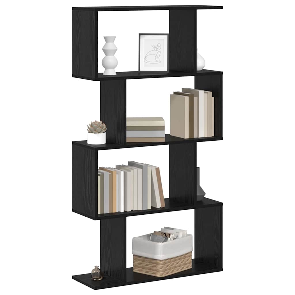 vidaXL Boekenkast Zwart 70 x 24 x 129 cm Bewerkt hout