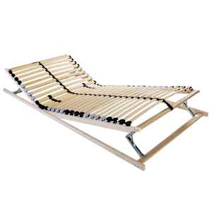 Lamelni podstavek Rjava 70 x 190 cm Trda bukovina