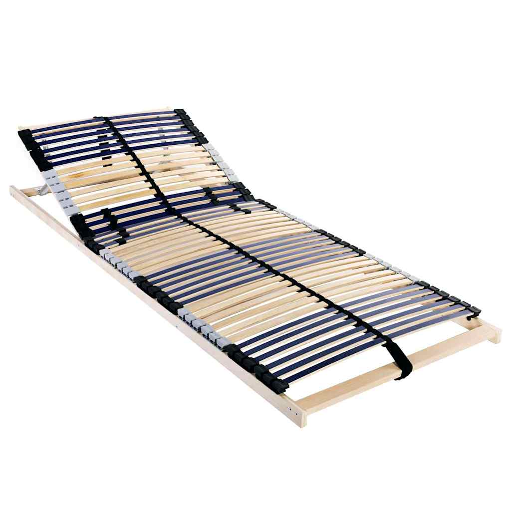 Lamelpõhi Pruun 70 x 190 cm Puit ja metall
