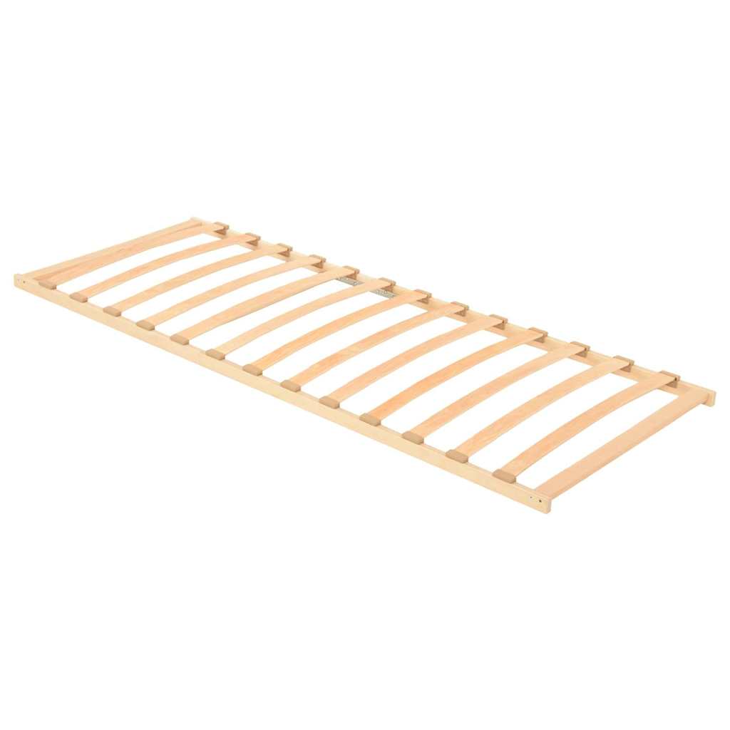 vidaXL Bază cu lamele Maro 80 x 190 cm Lemn de fag masiv
