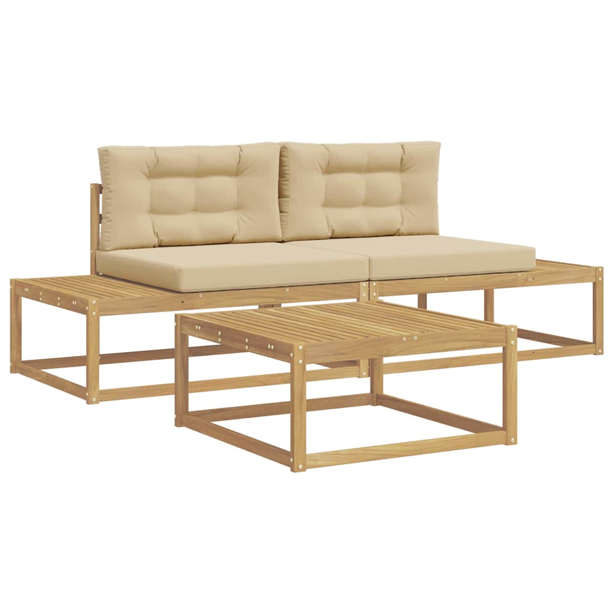 Udendørs sofagruppe 3 stk. 2-personers Polyester - Billede 2