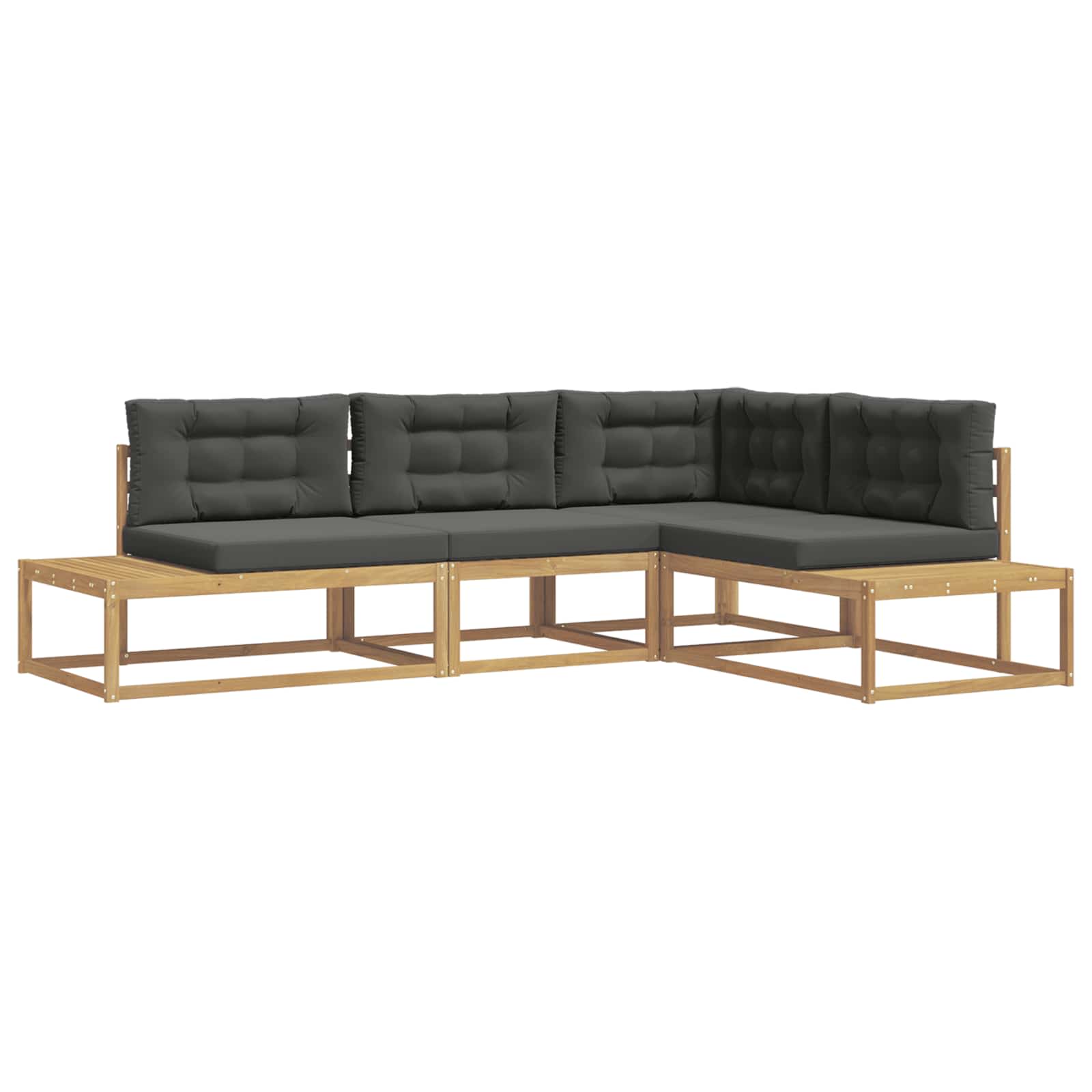 Zunanja garnitura za sedenje Bela 277,5 x 198,5 x 73 cm - slika 2
