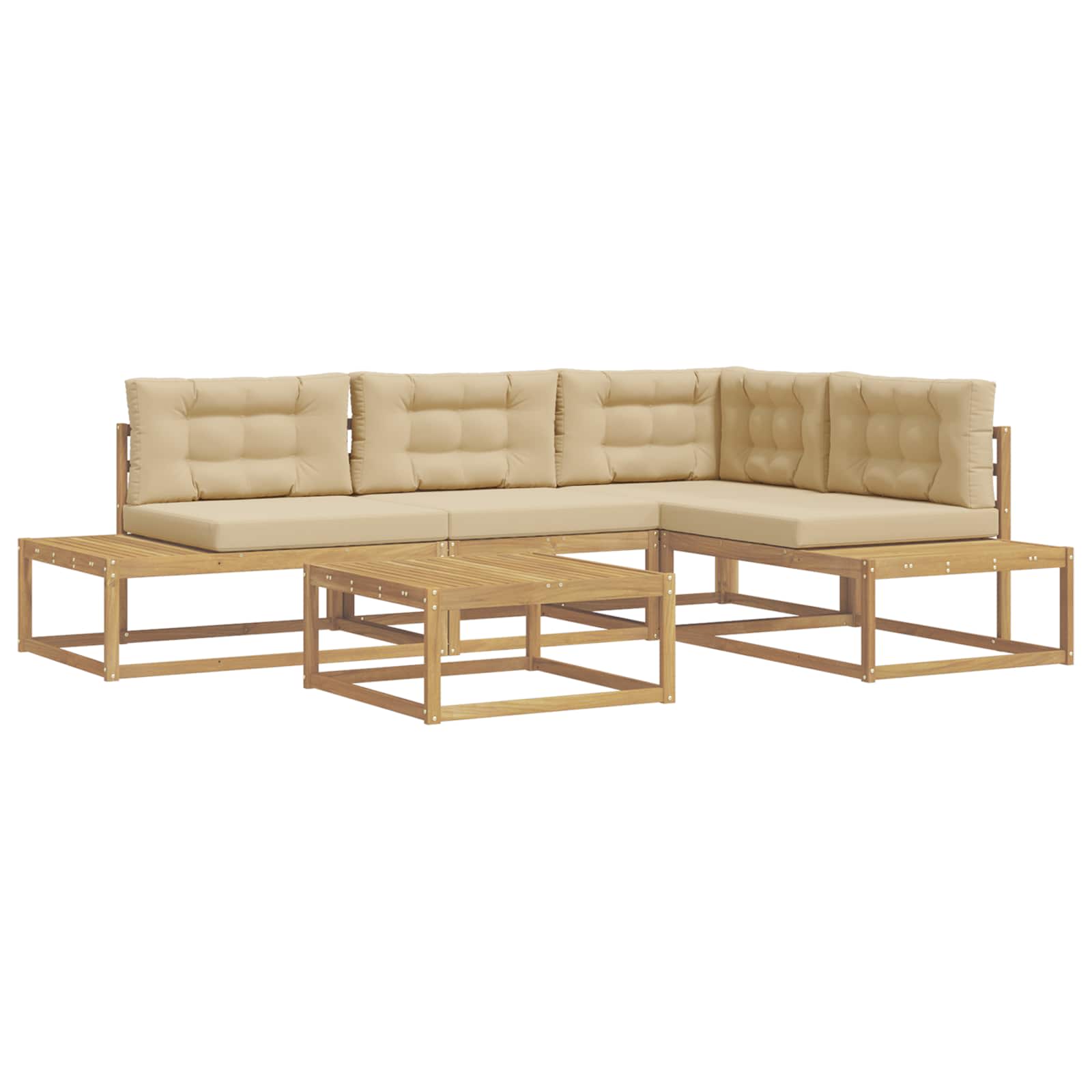 Venkovní pohovková souprava Bílá 79 x 79 x 37 cm Polyester3387007