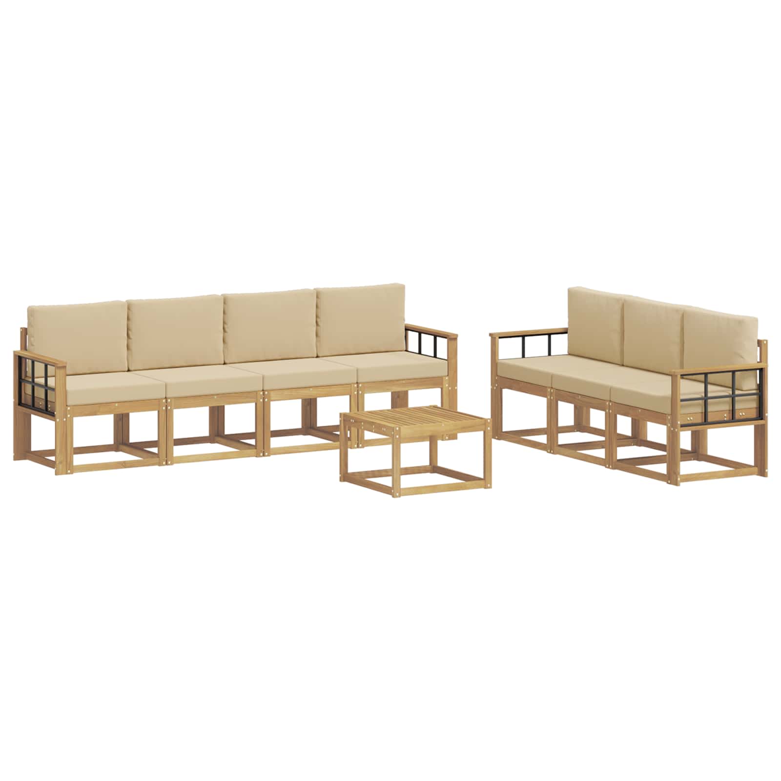 Zunanja garnitura za sedenje 7 pcs - slika 2