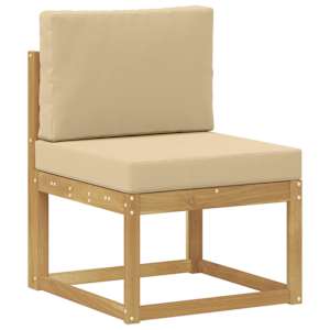 Venkovní pohovková souprava s polštářem 6 pcs Bílá a béžová - obrázek 3