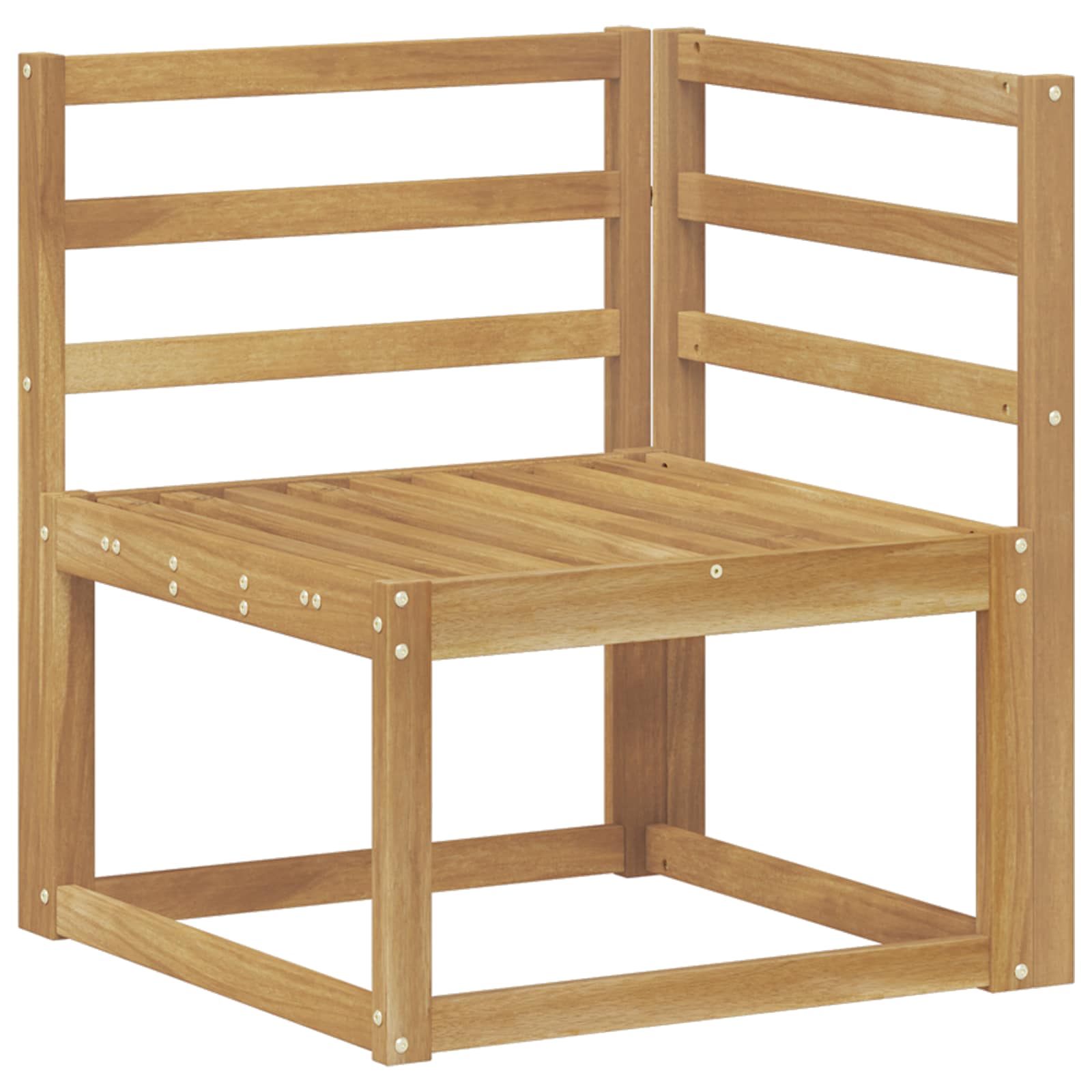 Buiten bankenset 6 pcs Wit Massief Acaciahout image 4