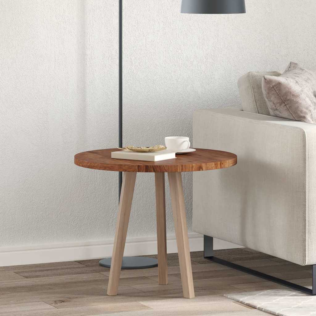 Vrchná doska Iný Tmavo hnedá Ø 60 x 2.5 cm Pevné dubové drevo 42016009