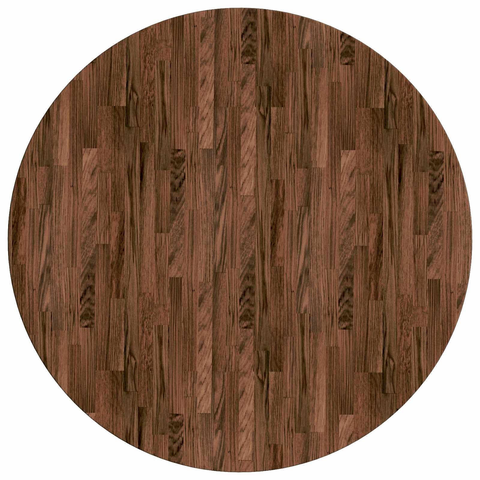 VidaXL Tafelblad Donkerbruin Ø 80 X 2, 5 Cm Massief Eikenhout