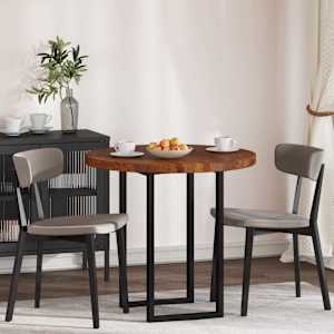 Nepremična površina Svetlo rjava Ø 80 x 4 cm