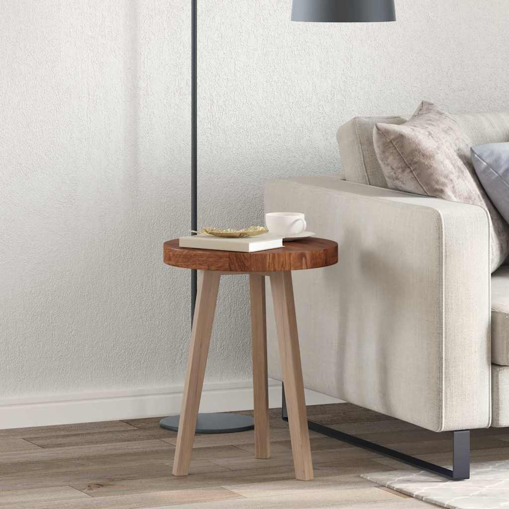 vidaXL Placă de masă Maro închis Ø 40 x 4 cm Lemn de stejar masiv