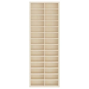 Nástěnný vitrínový box Béžová 21 x 4,5 x 59 cm kompozitní dřevo - obrázek 3
