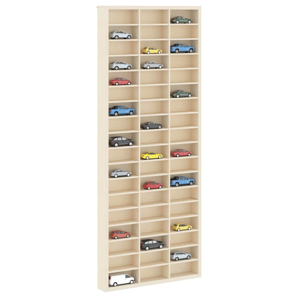 vidaXL Display Case met opslag Bruin 30 x 4,5 x 75 cm Bewerkt hout
