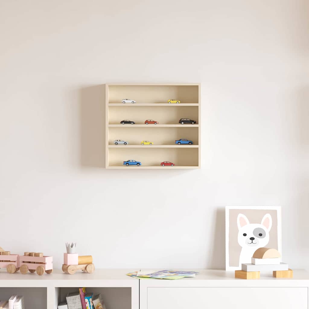 vidaXL Suport de expunere din lemn Maro 40 x 8.5 x 37 cm placaj