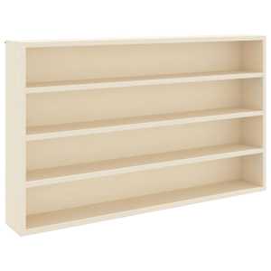 Nástěnný vitrínový box Béžová 60 x 8,5 x 37 cm kompozitní dřevo - obrázek 1