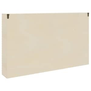 Nástěnný vitrínový box Béžová 60 x 8,5 x 37 cm kompozitní dřevo - obrázek 5