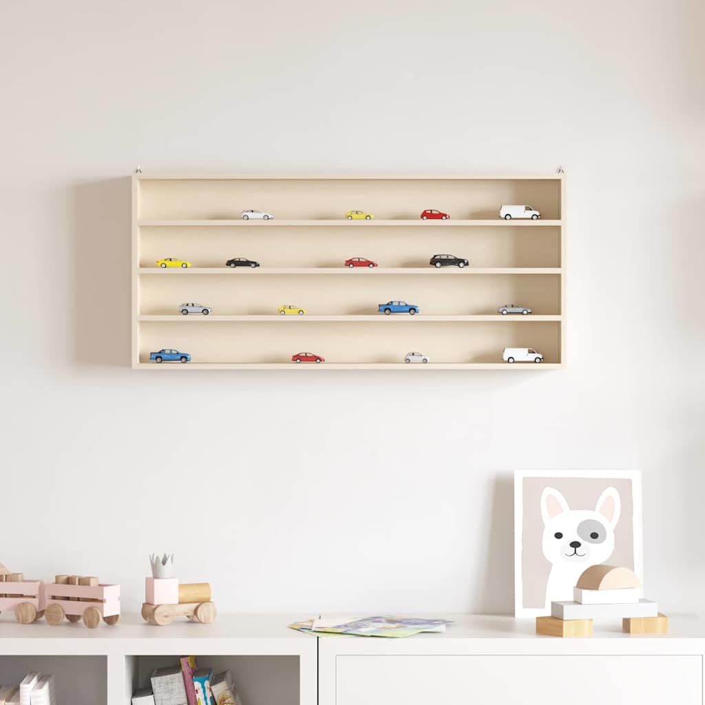vidaXL Suport de expunere din lemn Maro 80 x 8.5 x 36 cm placaj