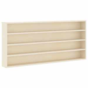 Nástěnný vitrínový box Béžová 80 x 8,5 x 36 cm kompozitní dřevo - obrázek 1