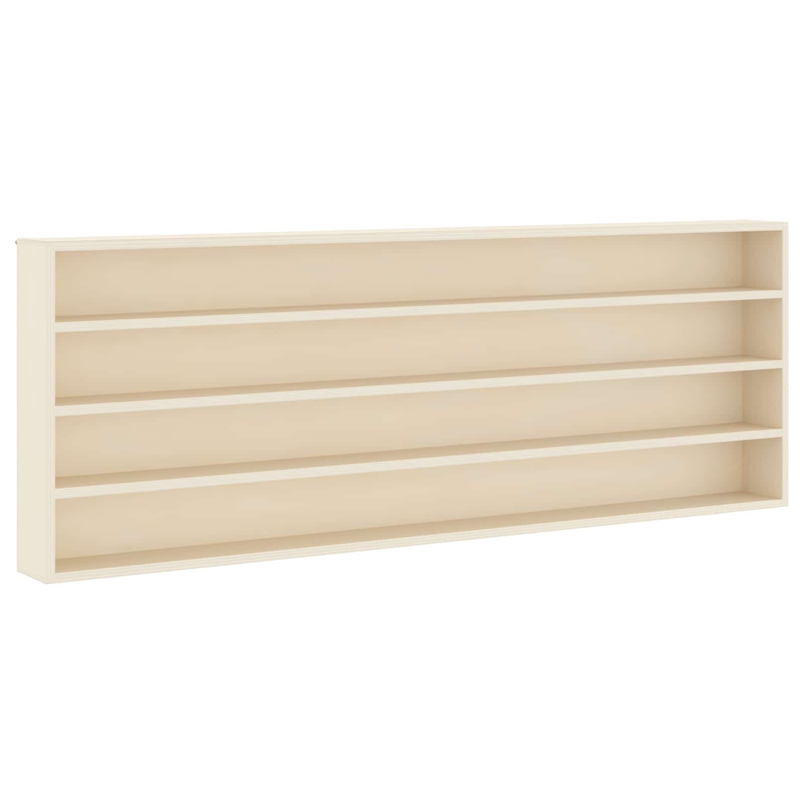 vidaXL Wanddisplay-Case Beige 100 x 8,5 x 36 cm Holzwerkstoff