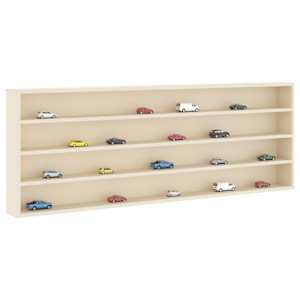 Nástěnný vitrínový box s policí Béžová 100 x 8,5 x 36 cm - obrázek 2
