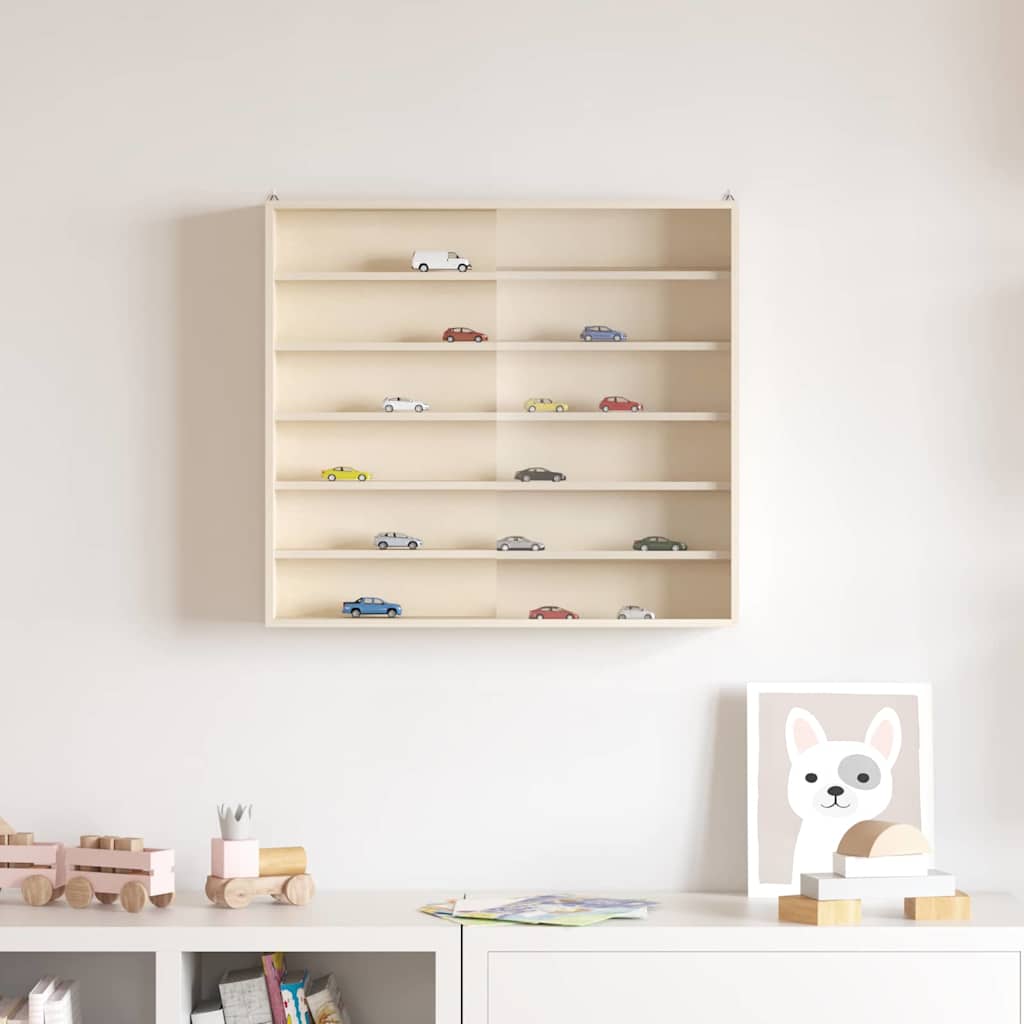 Træ samler udstillingskasse Brun 60 x 8,5 x 54 cm Krydsfinér
