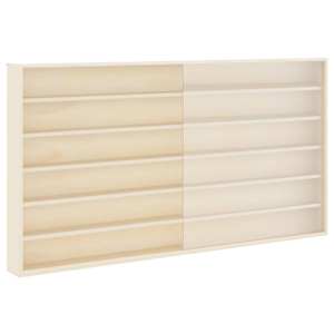 Nástěnný vitrínový box Béžová 100 x 8,5 x 54 cm Překližka - obrázek 2