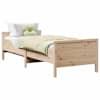 vidaXL Voodi raam peaga Pruun 80 x 200 cm Tehispuit