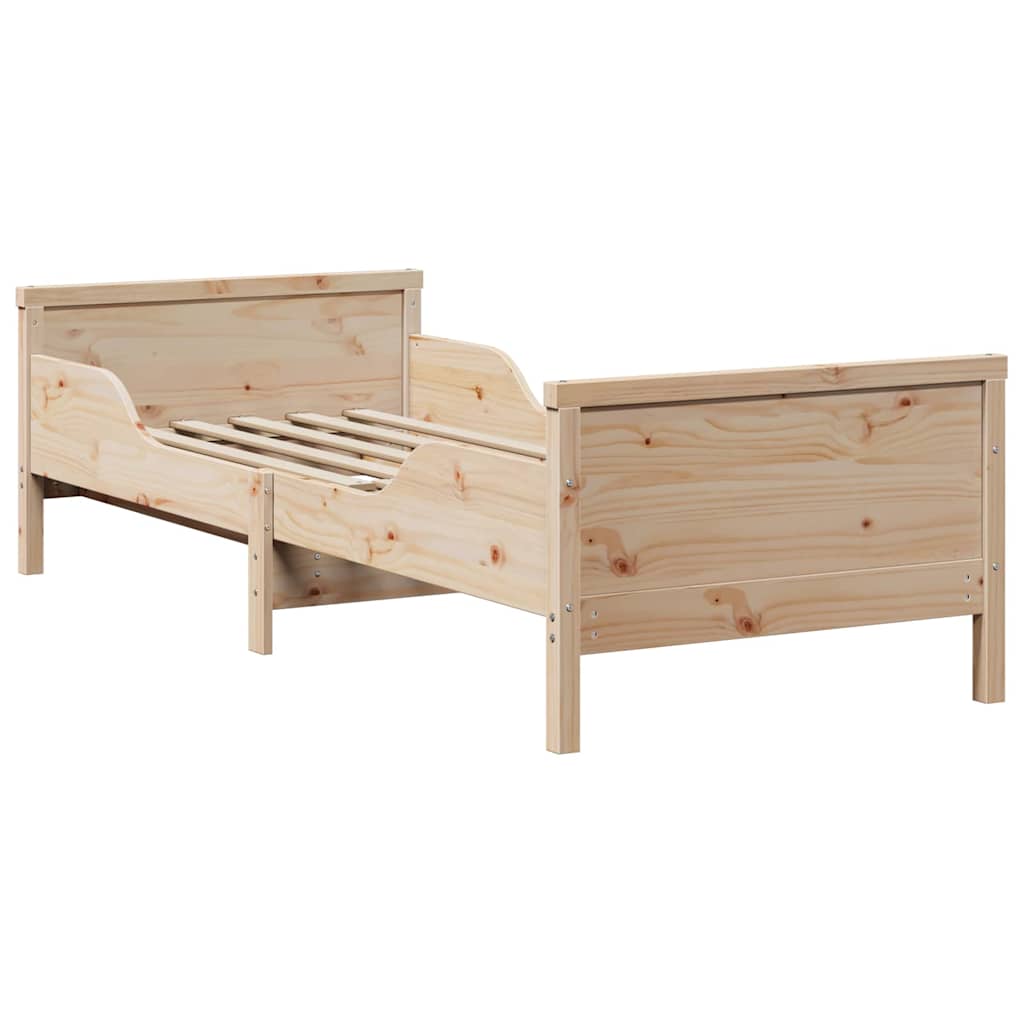  vidaXL Bővíthető Ágykeret Gyerekeknek Egyéb Barna 80 x 130 / 165 / 200 cm akciós termékkép 1