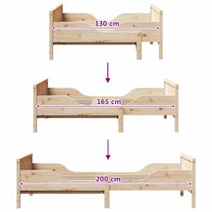 Rám postele s čelo Hnědá 80 x 200 cm kompozitní dřevo - obrázek 10