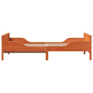 Rám postele s čelo Voskově hnědá 80 x 200 cm kompozitní dřevo - obrázek 6