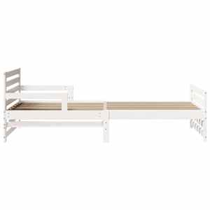 Rám postele s čelo Bílá 80 x 200 cm kompozitní dřevo - obrázek 6