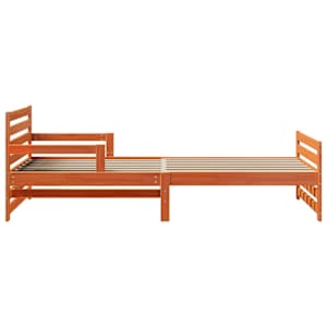 Rám postele s čelo Voskově hnědá 80 x 200 cm kompozitní dřevo - obrázek 6