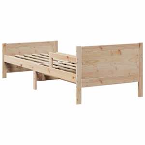 Rám postele s čelo Hnědá 80 x 200 cm kompozitní dřevo - obrázek 7