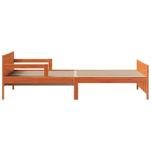 Rám postele s čelo Voskově hnědá 80 x 200 cm kompozitní dřevo - obrázek 6