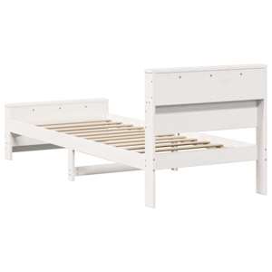 Rám postele s čelo Bílá 90 x 200 cm kompozitní dřevo - obrázek 7