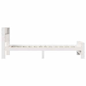 Rám postele s čelo Bílá 90 x 200 cm kompozitní dřevo - obrázek 6