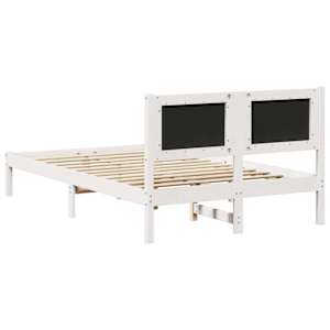 Rám postele Světle šedá 120 x 200 cm Masivní borové dřevo - obrázek 7