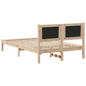 Rám postele Světle šedá 120 x 190 cm Masivní borové dřevo - obrázek 7