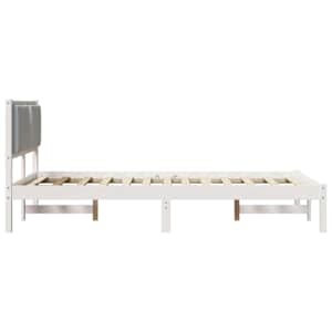 Rám postele Světle šedá 120 x 190 cm Masivní borové dřevo - obrázek 6