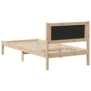 Rám postele Světle šedá 100 x 200 cm Masivní borové dřevo - obrázek 7